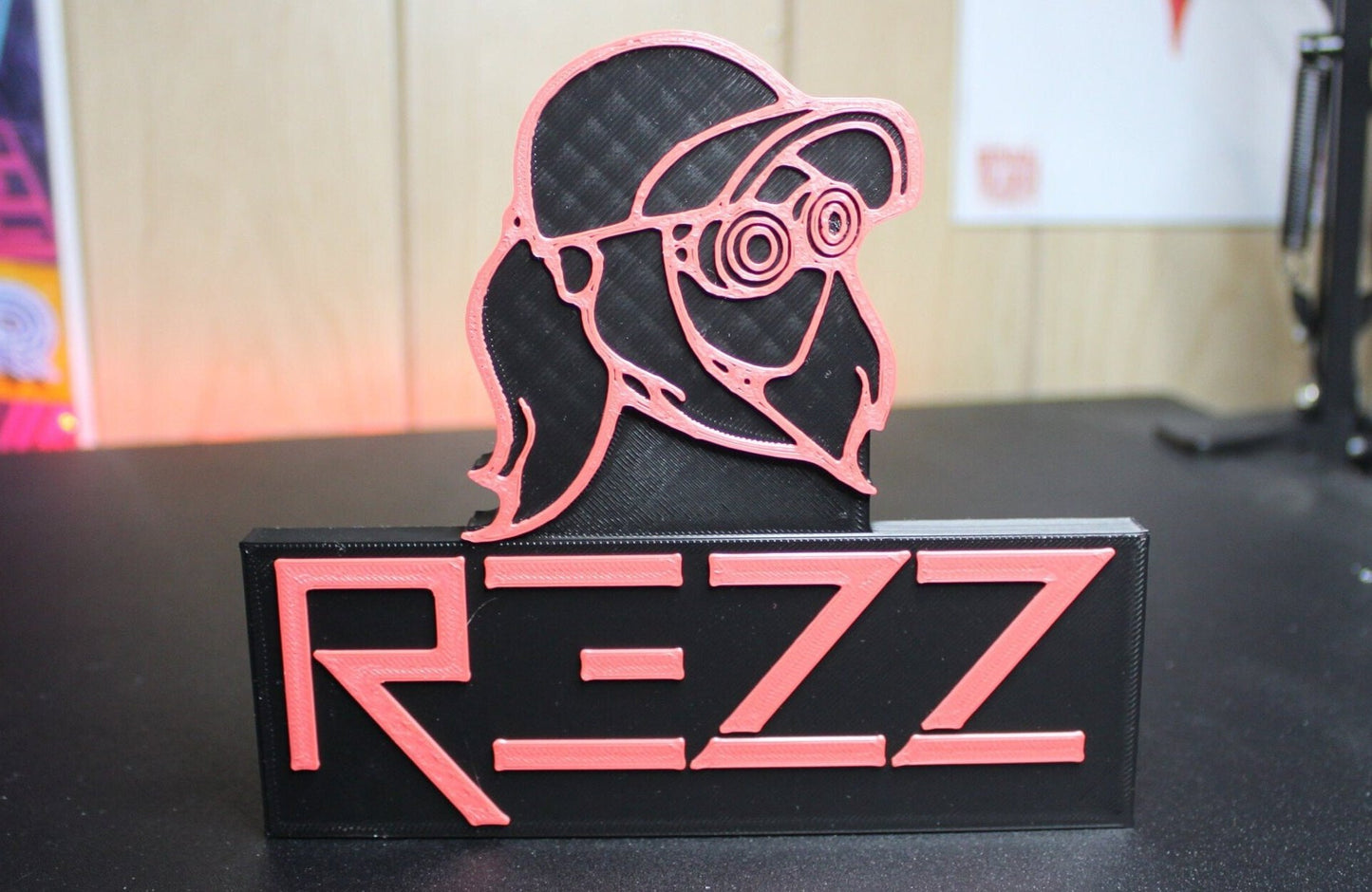 Rezz 3D Printed Logo Art