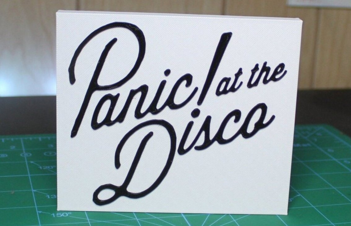 Panic! at the Disco 3D Printed Logo 3D Art