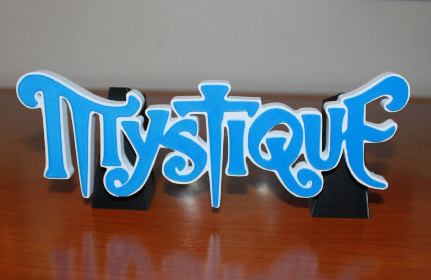 Mystique3D printed Comic Logo Art