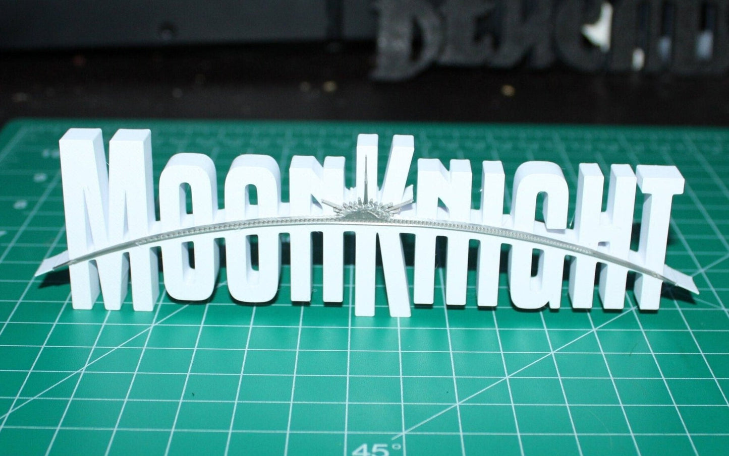 Moon Knight 3D printed Comic Logo Art