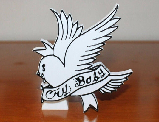 CryBaby, Lil Peep 3D Printed Logo Art