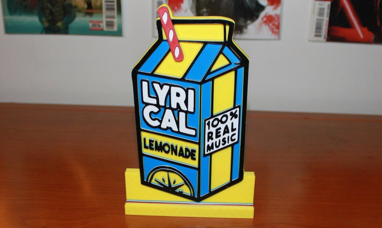 Lyrical Lemonade 3D Printed Logo Art