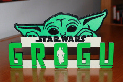 Grogu 3D printed Logo Art