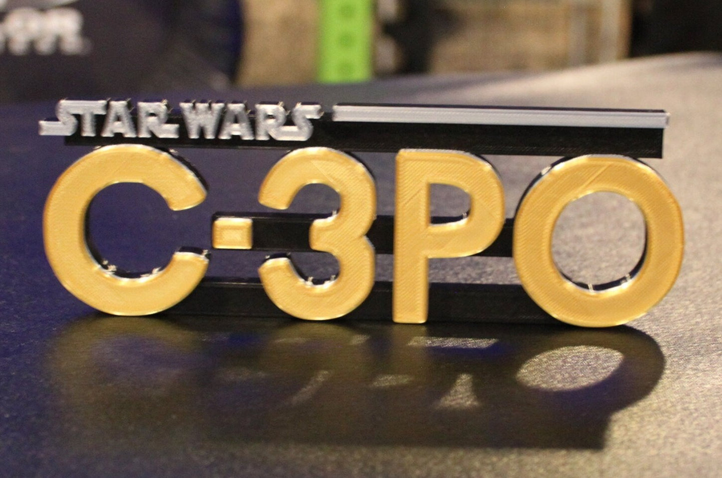 C-3PO 3D printed Logo Art