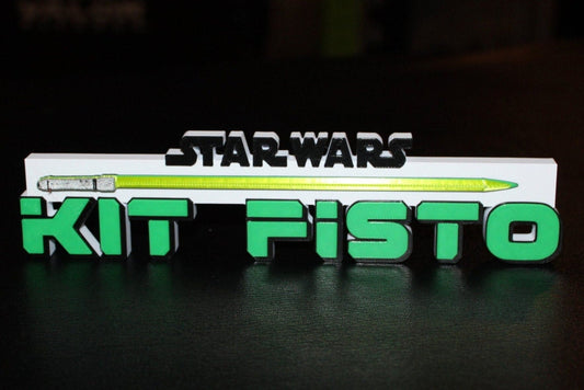 Kit Fisto w/lightsaber 3D printed Logo Sign Wall Desk Shelf Art