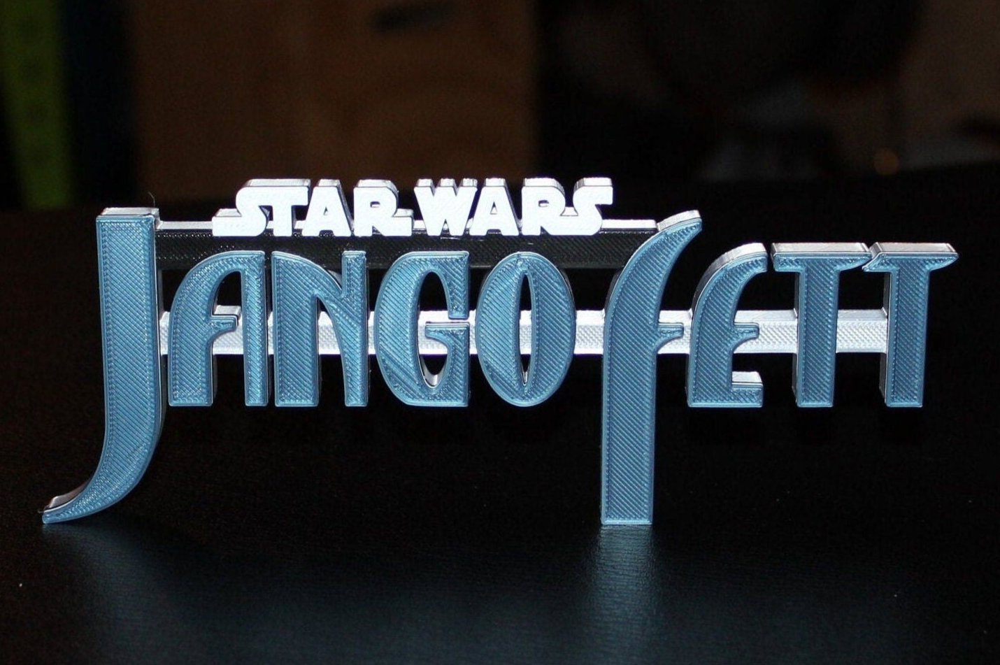 Jango Fett 3D printed Comic Logo Art