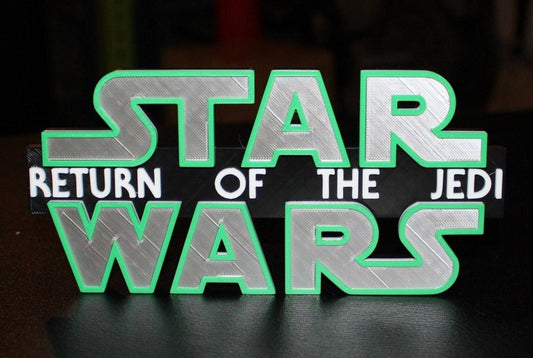 Star Wars Return Of The Jedi 3D printed Logo Art