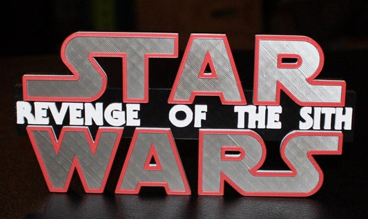 Star Wars Revenge of the Sith 3D printed Logo Art