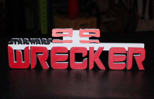 Wrecker 3D printed Logo Art