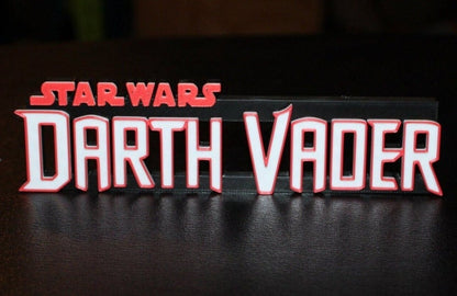 Darth Vader 3D printed Comic Logo Art