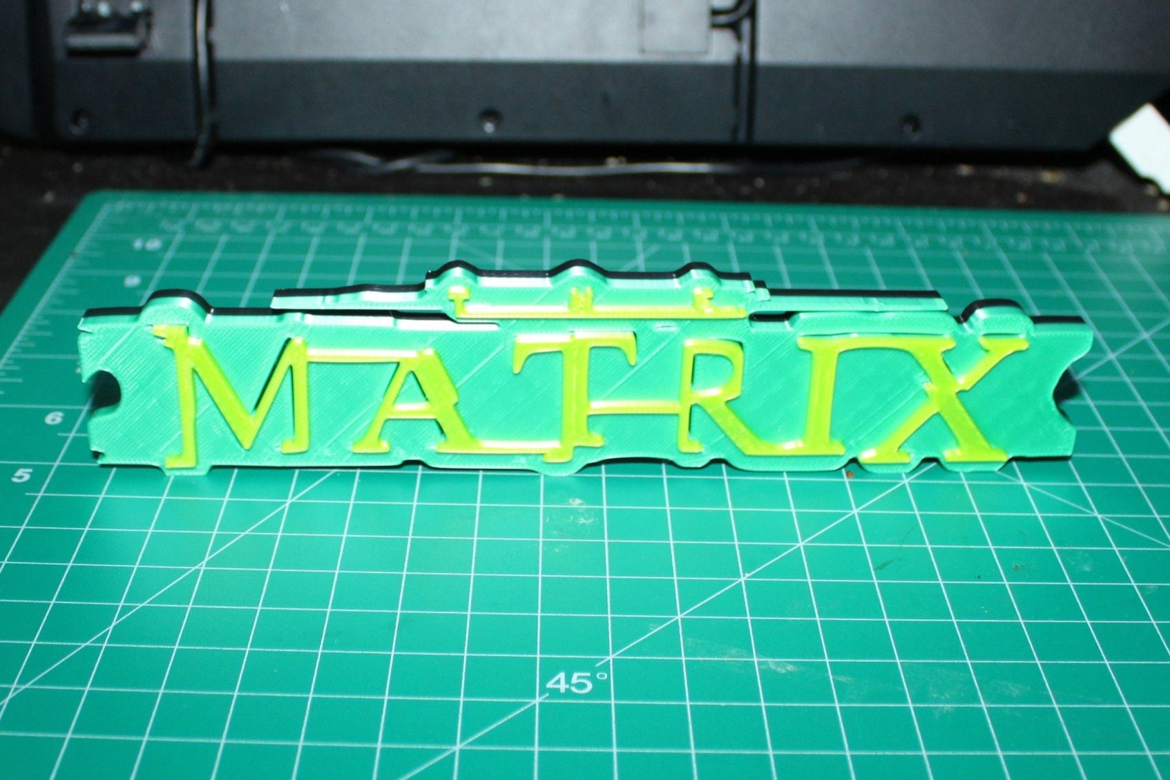 The Matrix Movie 3D Printed Logo