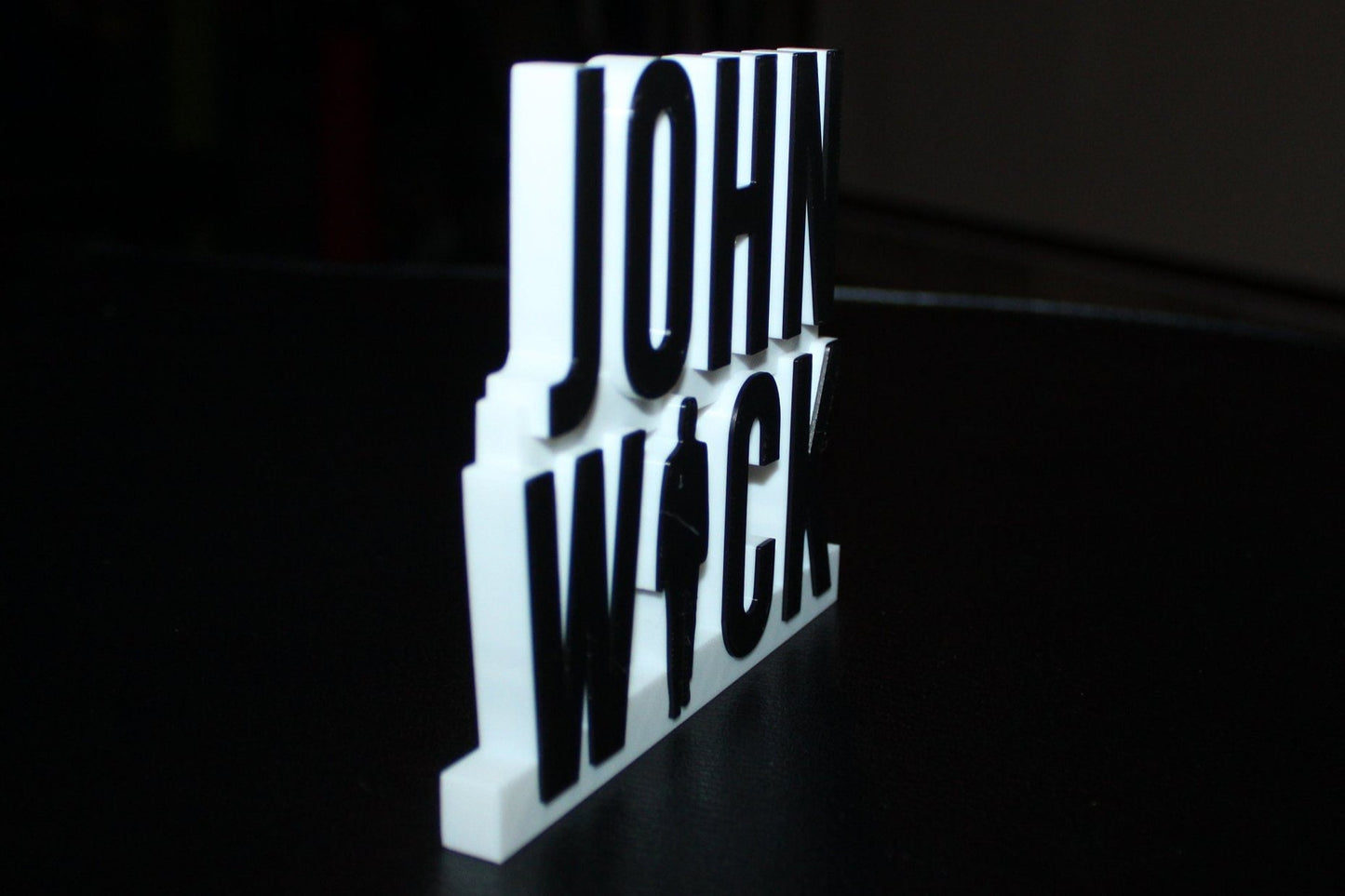 John Wick Movie 3D Printed Logo