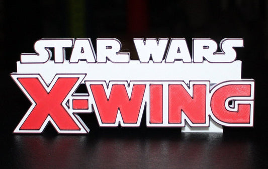 Star Wars X-Wing 3D printed Logo Art