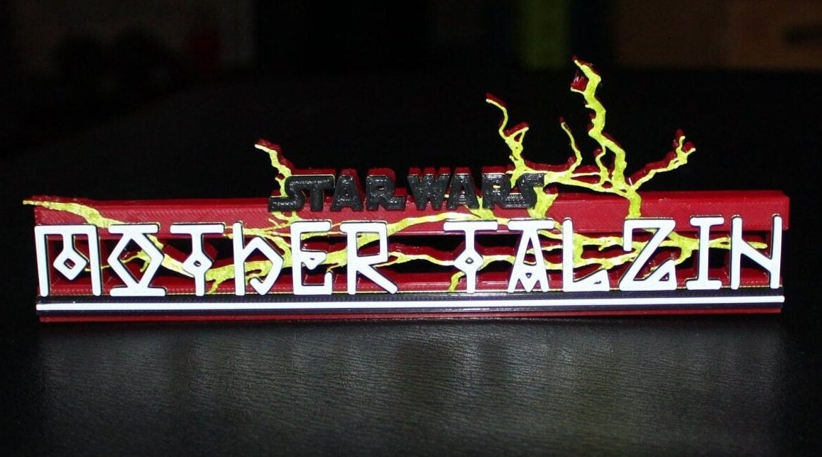 Mother Talzin 3D printed Logo Art