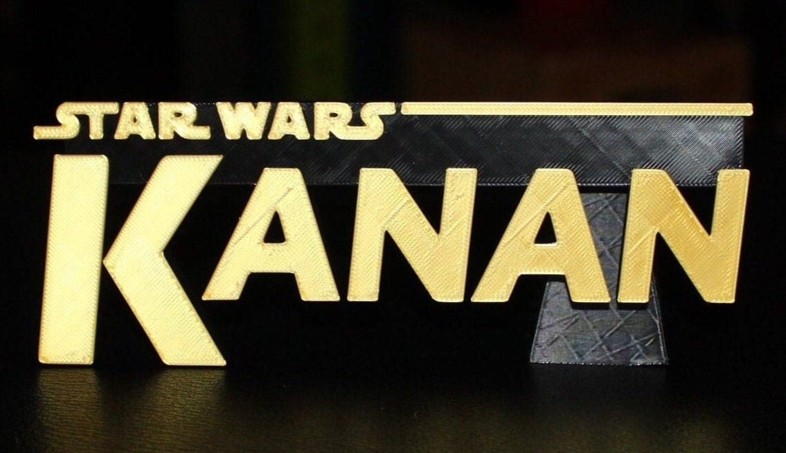 Kanan 3D printed Logo Art