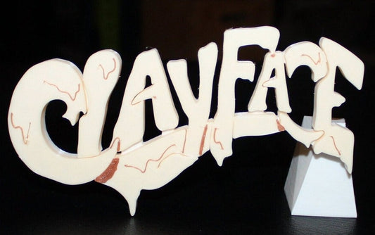 Clayface 3D printed Comic Logo Art