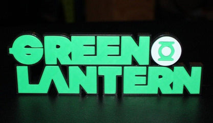 Green Lantern 3D printed Comic Logo Art