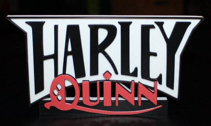 Harley Quinn 3D printed Comic Logo Art