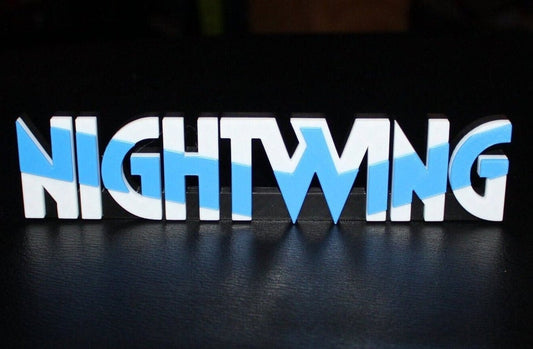 Nightwing 3D printed Comic Logo Art