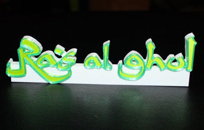 Ra's al ghul 3D printed Comic Logo Art