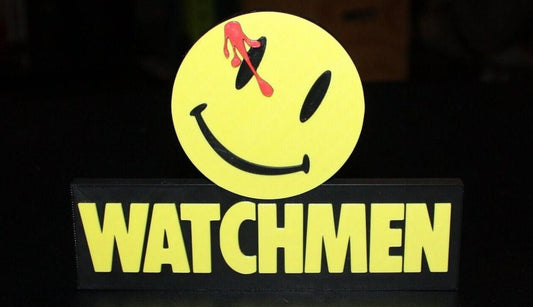 Watchmen 3D printed Comic Logo Art