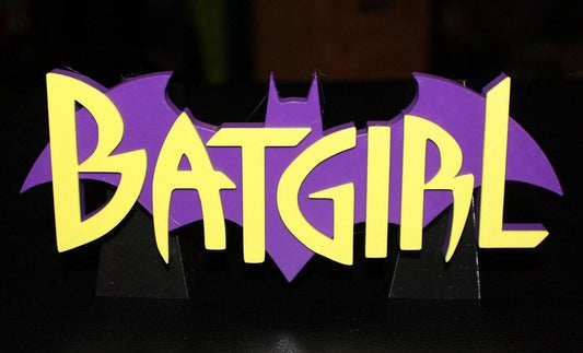 Batgirl 3D printed Comic Logo Art