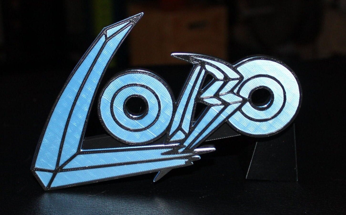 Lobo 3D printed Comic Logo Art