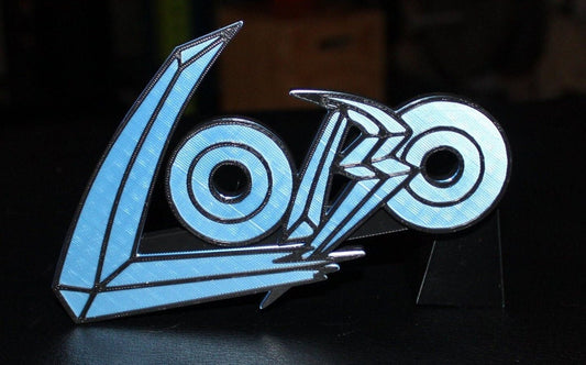 Lobo 3D printed Comic Logo Art