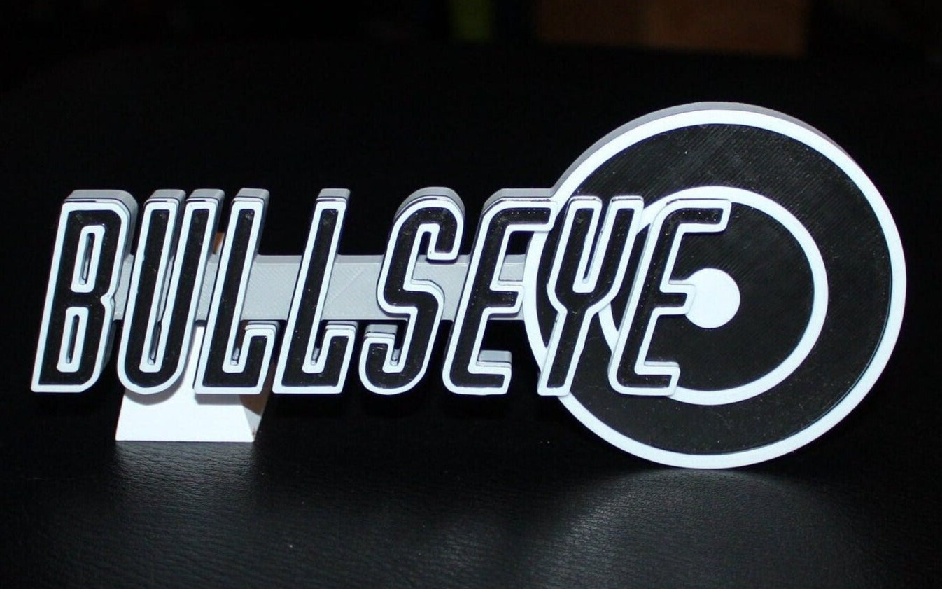 Bullseye 3D printed Comic Logo Art