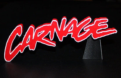 Carnage 3D printed Comic Logo Art