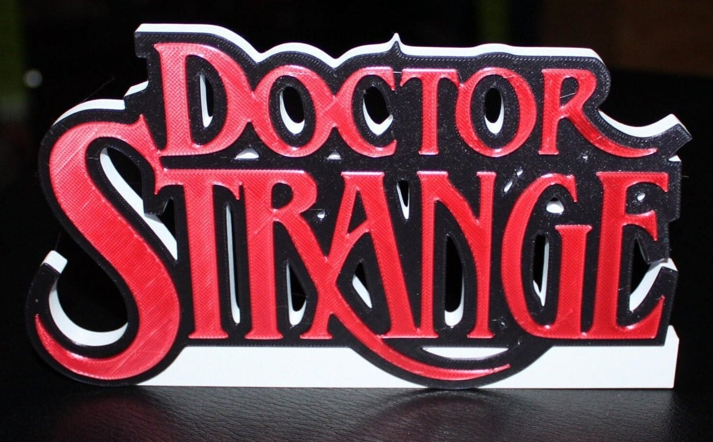 Doctor Strange 3D printed Comic Logo Art