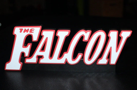 Falcon 3D printed Comic Logo Art