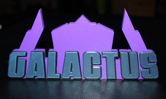 Galactus 3D printed Comic Logo Art