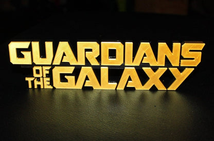 Guardians of the Galaxy 3D printed Comic Logo Art