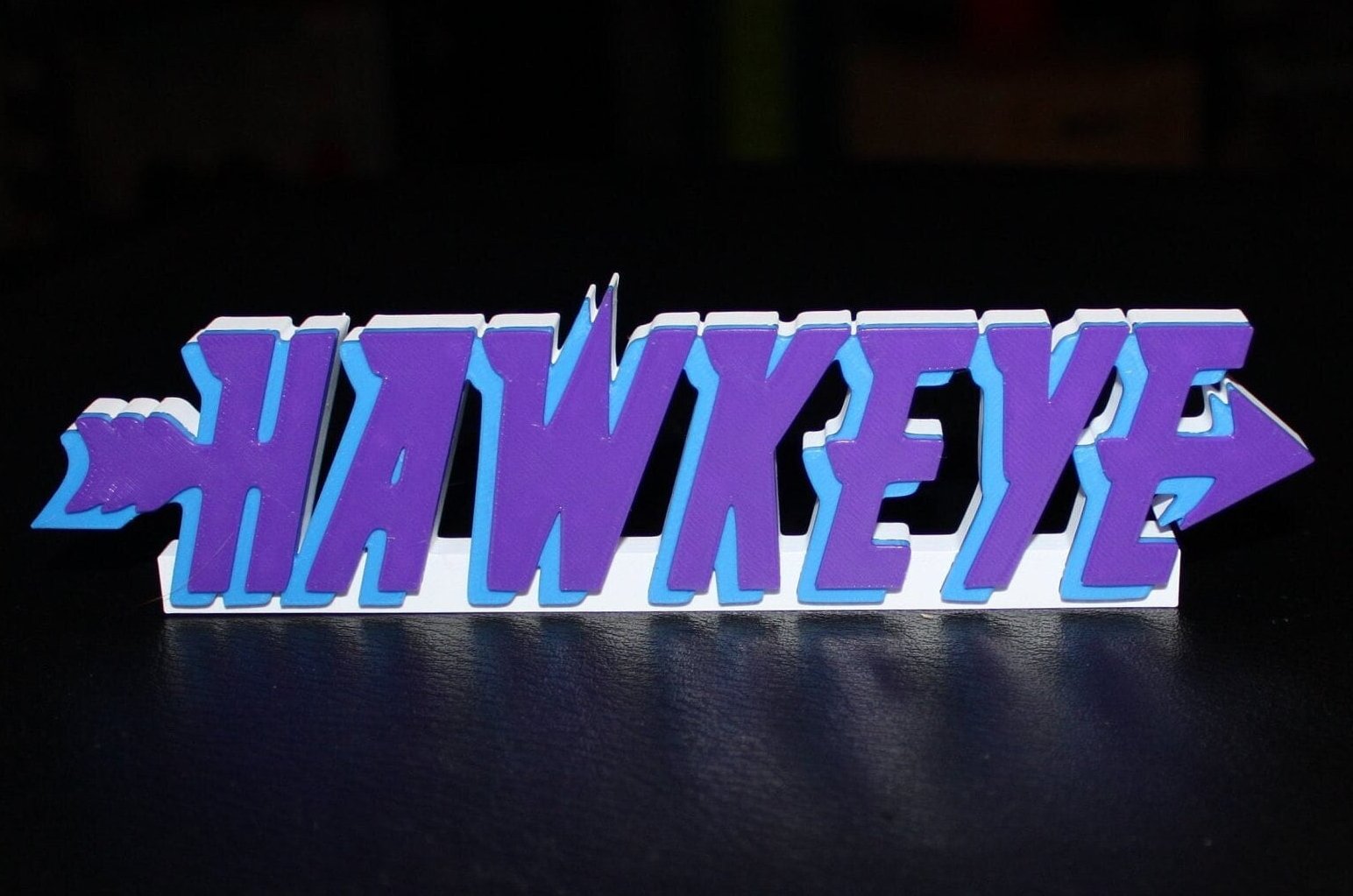 Hawkeye 3D printed Comic Logo Art