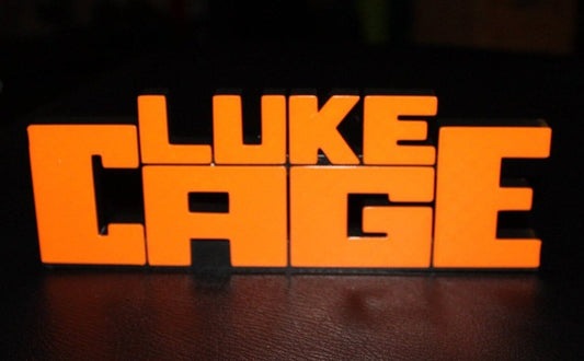 Luke Cage (Power Man) 3D printed Comic Logo Art