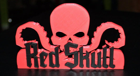 Red Skull 3D printed Comic Logo Art