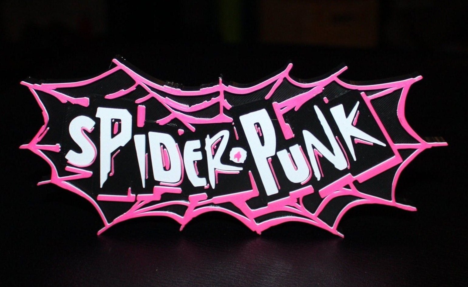 Spider-Punk 3D printed Comic Logo Art