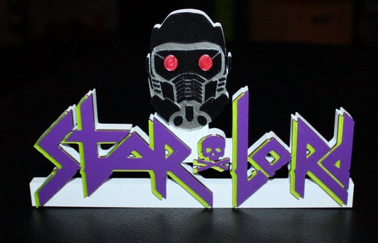 Star Lord 3D printed Comic Logo Art