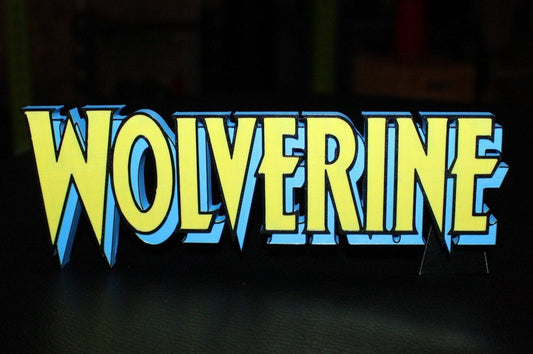Wolverine 3D printed Logo Sign Wall Desk Shelf Art
