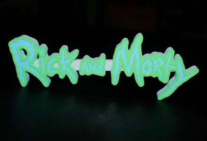 Rick and Morty 3D printed Logo Art