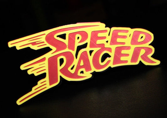 Speed Racer 3D printed Logo Art