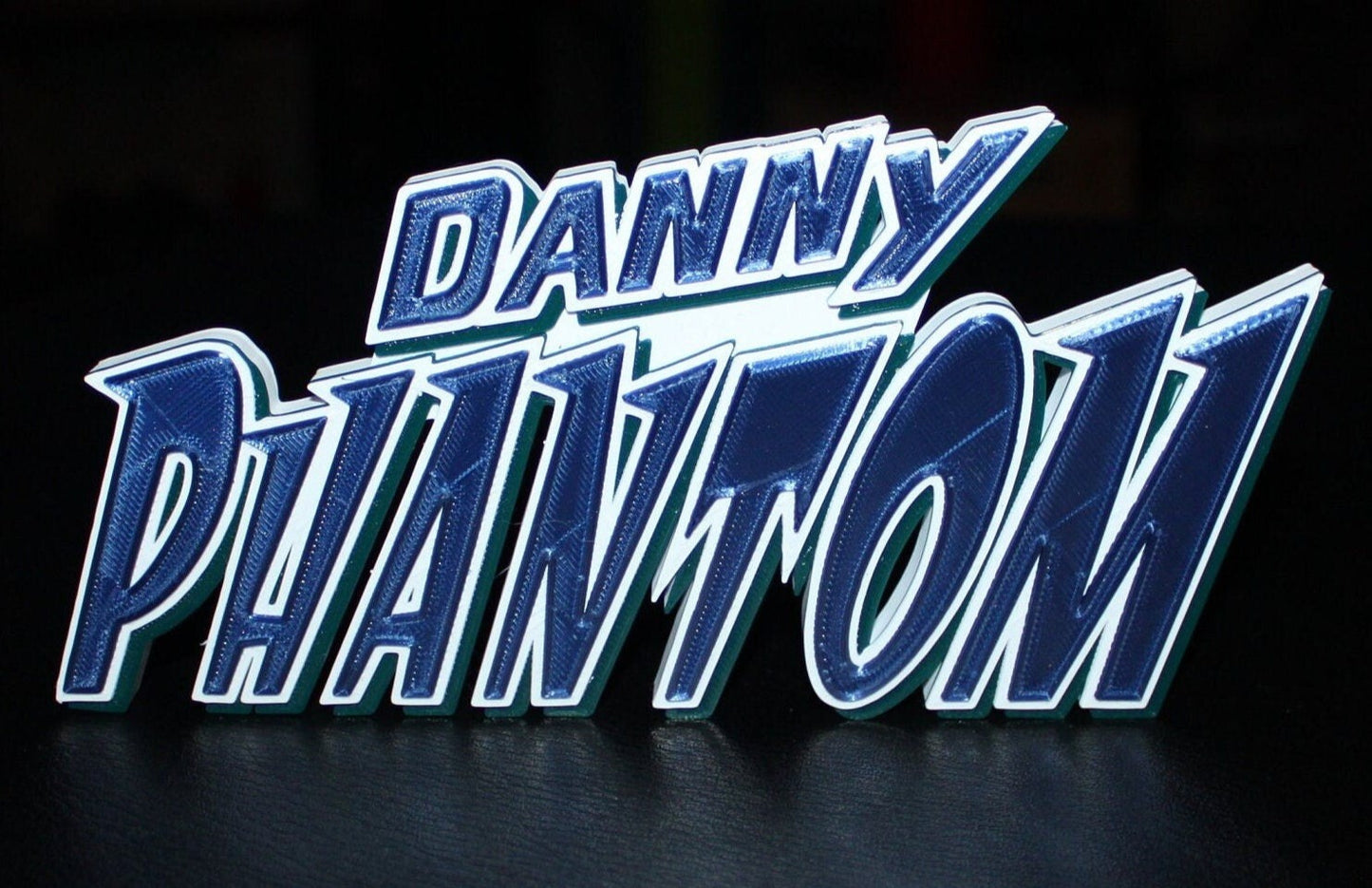 Danny Phantom 3D printed Logo Art