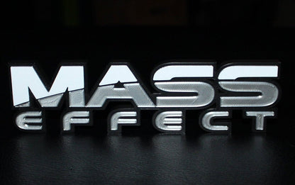 Mass Effect Video Game 3D printed Logo Art