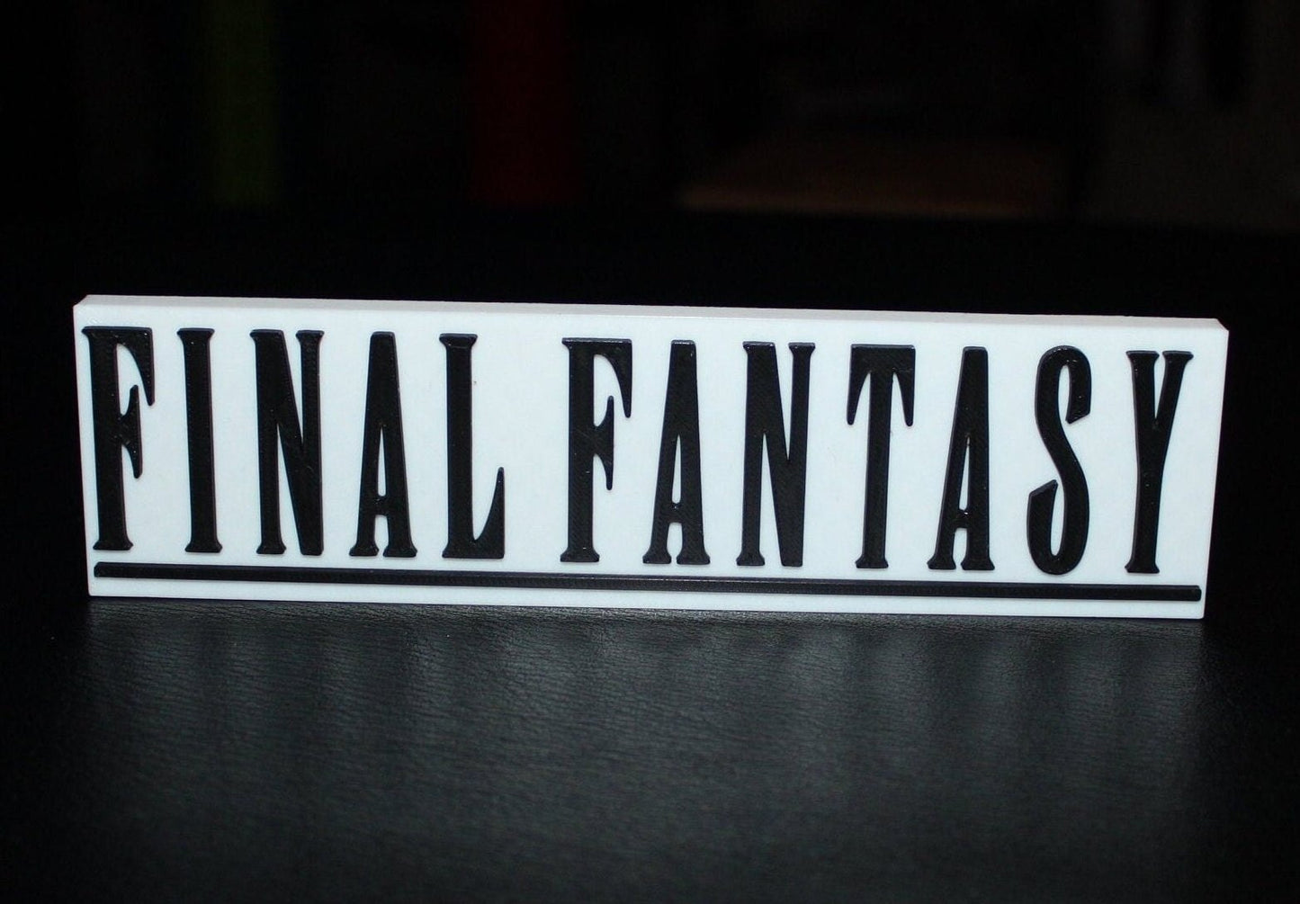 Final Fantasy Video Game 3D printed Logo Sign Wall Desk Shelf Art