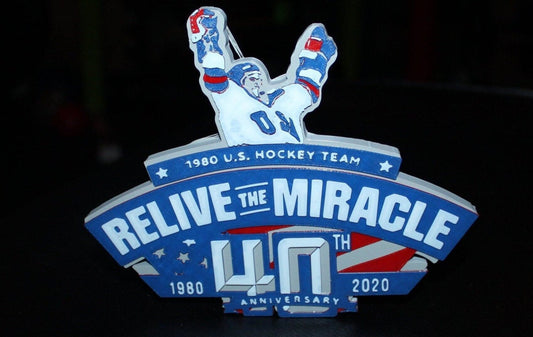 Miracle on Ice 40th Anniversary 3D printed Logo Sign Wall Desk Shelf Art