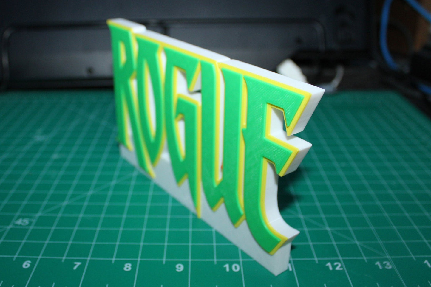 Rogue 3D printed Comic Logo Art