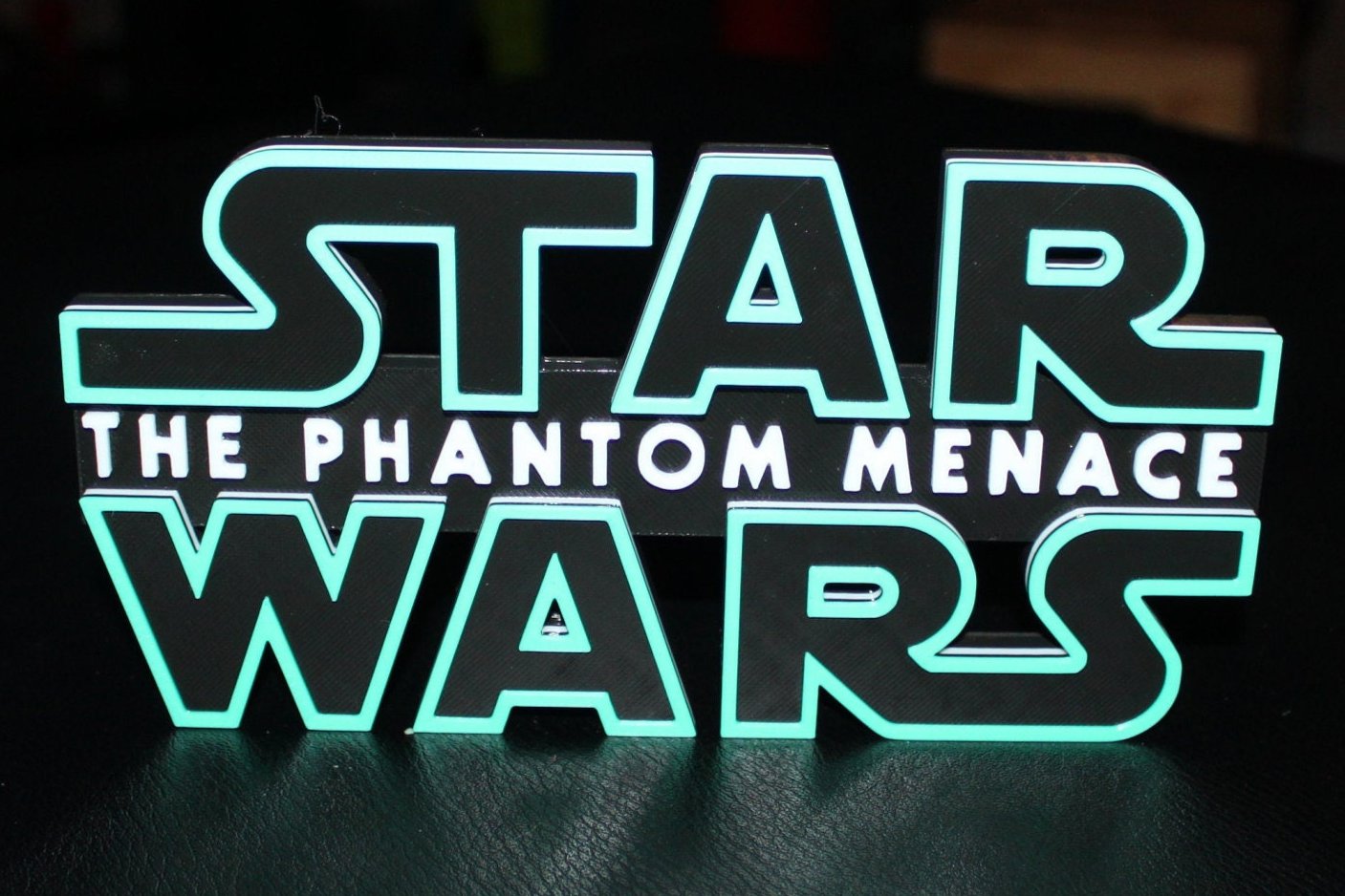 Star Wars The Phantom Menace 3D printed Logo Art