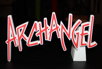 ArchAngel 3D printed Comic Logo Art