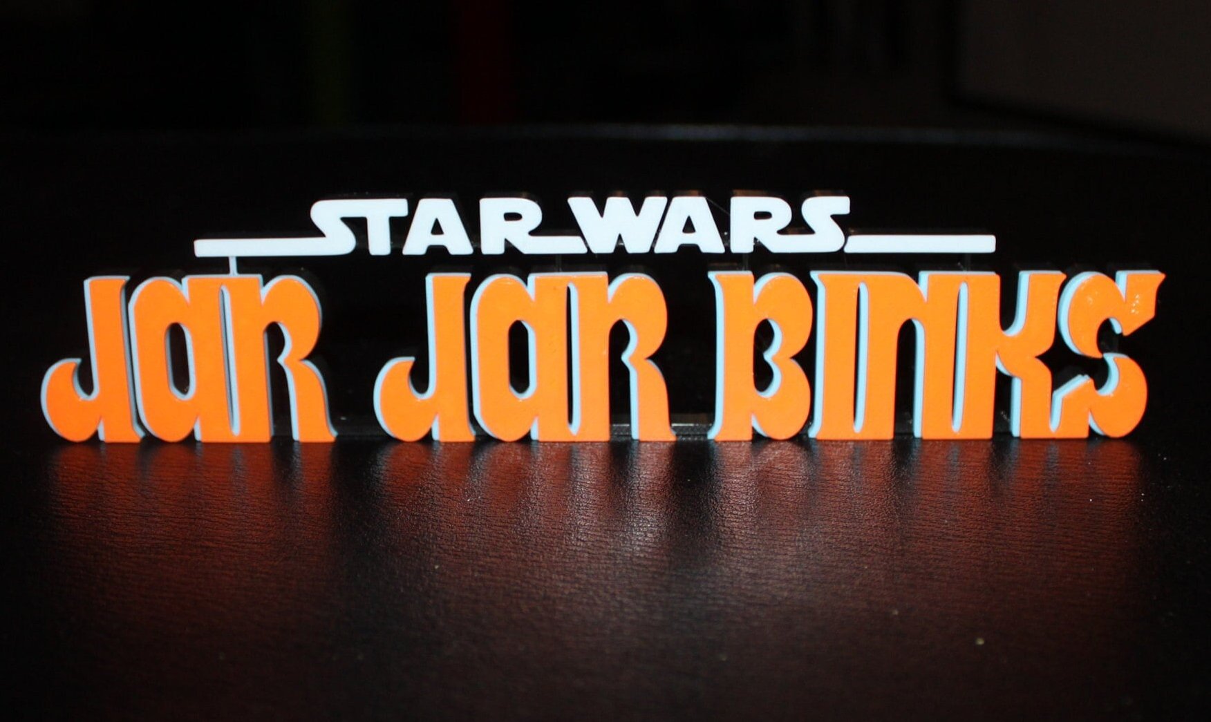 Jar Jar Binks 3D printed Logo Art